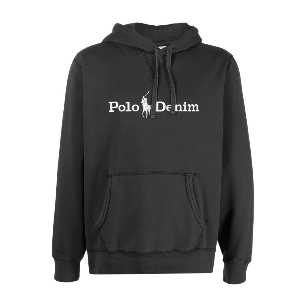 Polo Ralph Lauren Zwarte Casual Hoodie met Lange Mouwen Black Heren