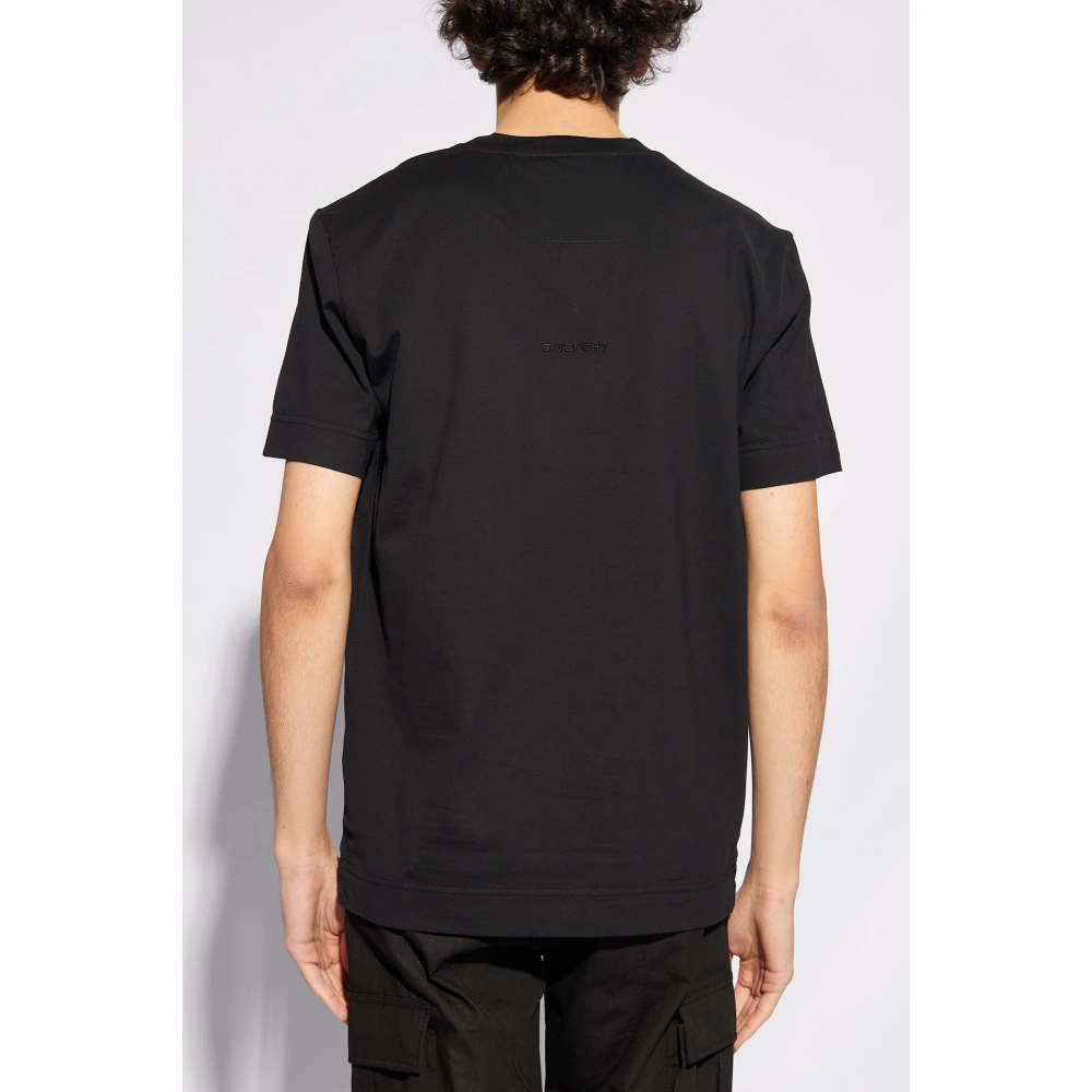 Givenchy T-shirt met monogram Black Heren