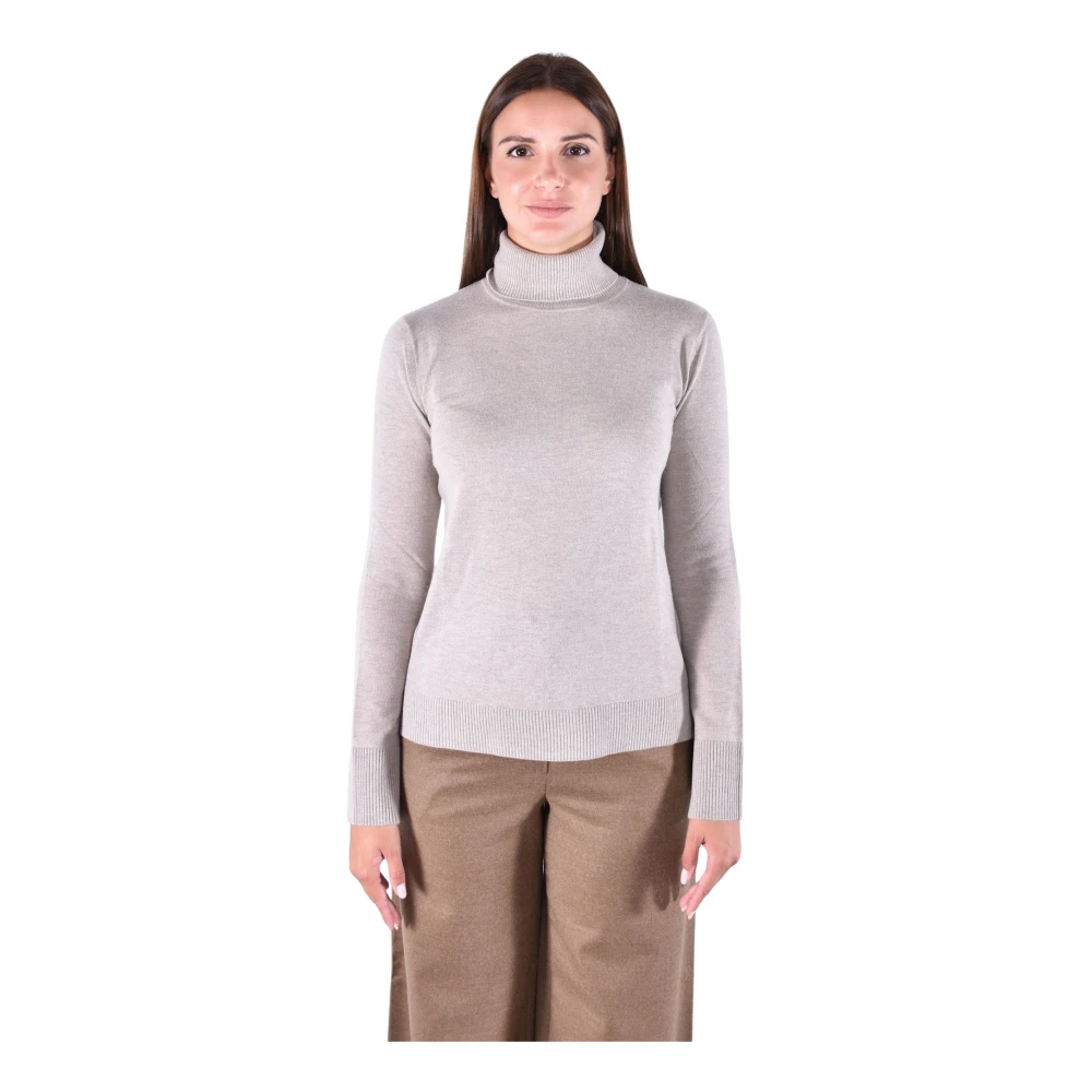Max Mara Allegra Turtleneck Jumper - Female - Turtlenecks - Beige - Xs - Knitwear