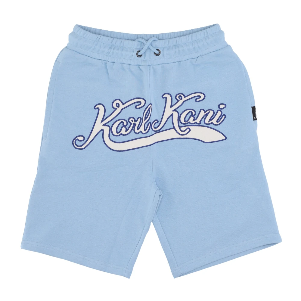 Karl Kani Lichtblauwe Diner Sweatshorts Streetwear Blue Heren