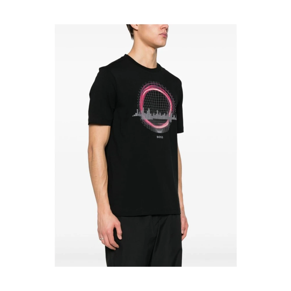 Hugo Boss Technologie Print T-shirt Black Heren