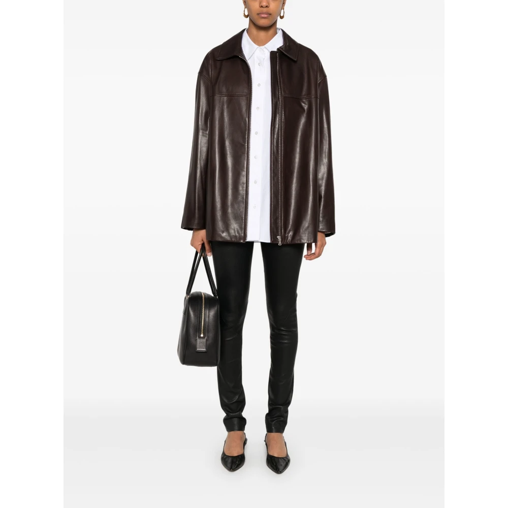 Studio AR by Arma Eden Stretch Leren Broek Black Dames