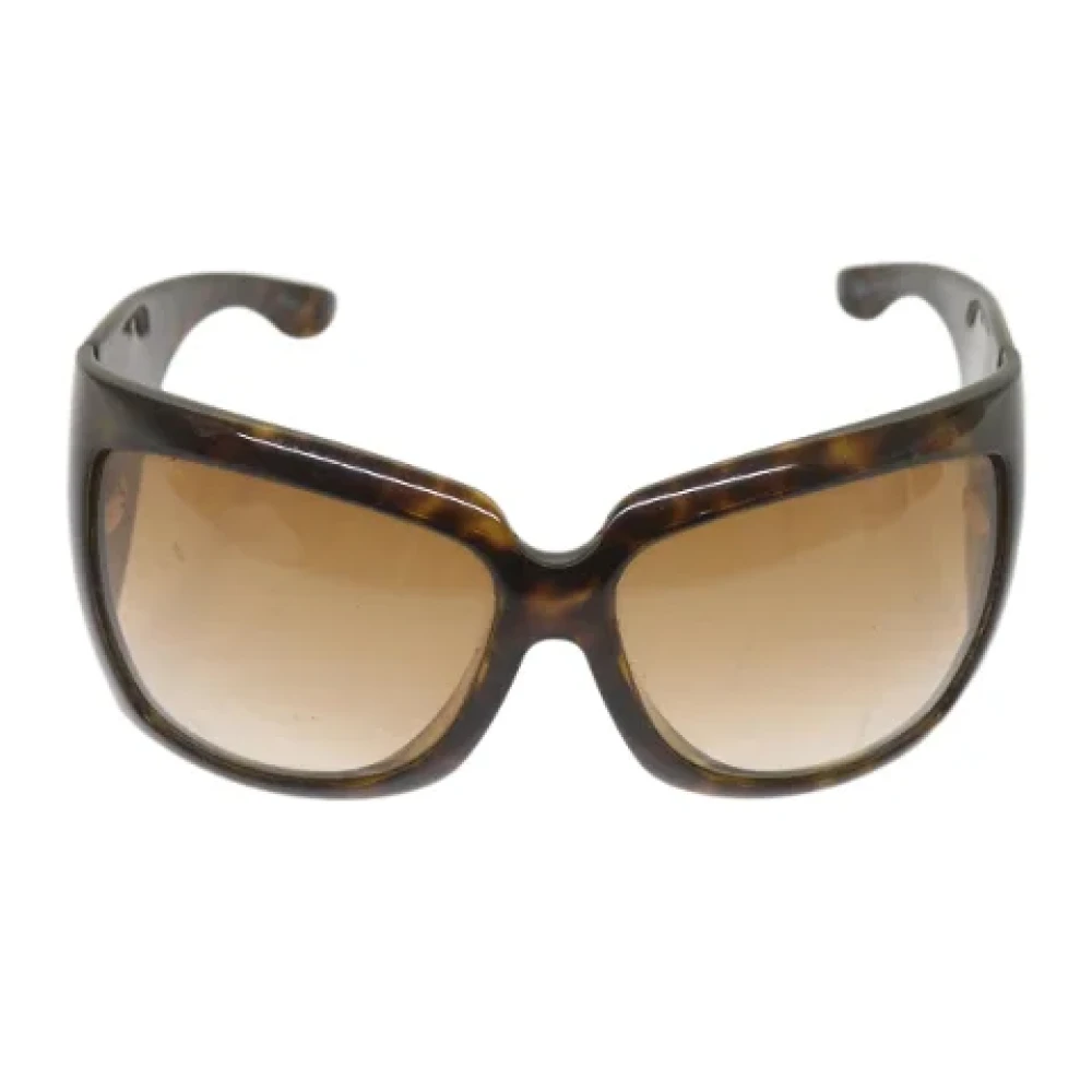 Gucci Vintage Pre-owned Plastic sunglasses Brown Dames