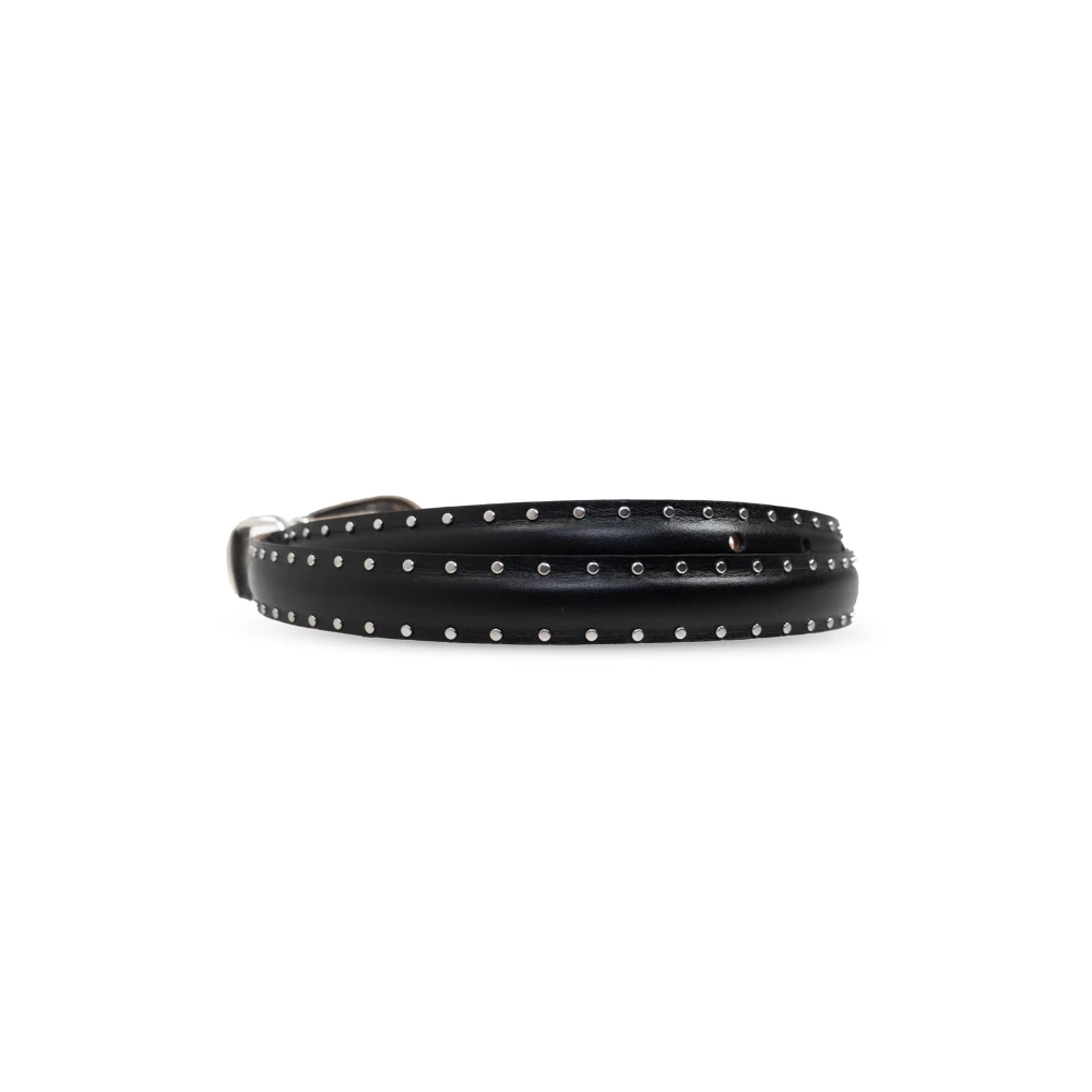 IRO Leren riem Miki Black Dames