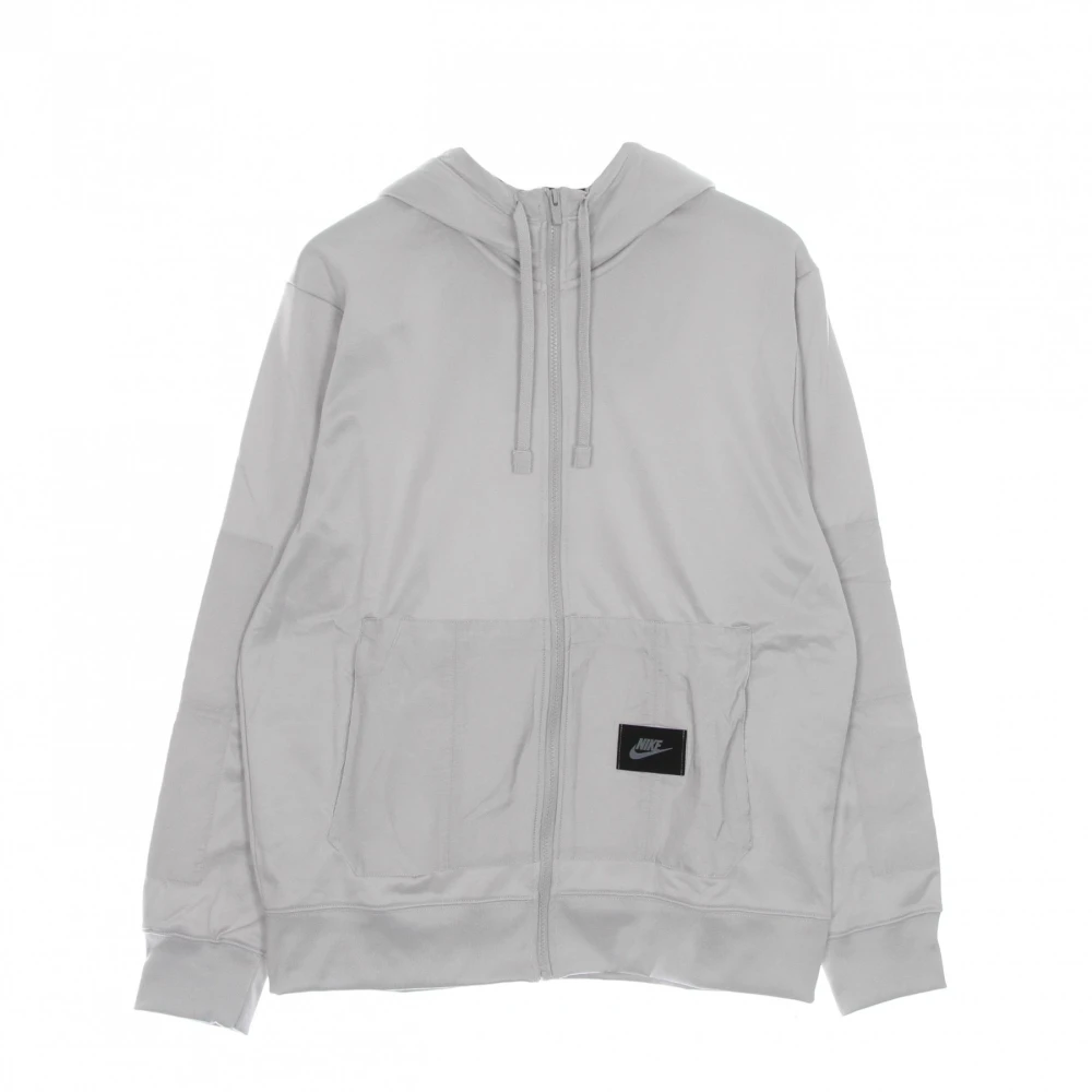 Nike Fleece hoodie met volledige rits Gray Heren