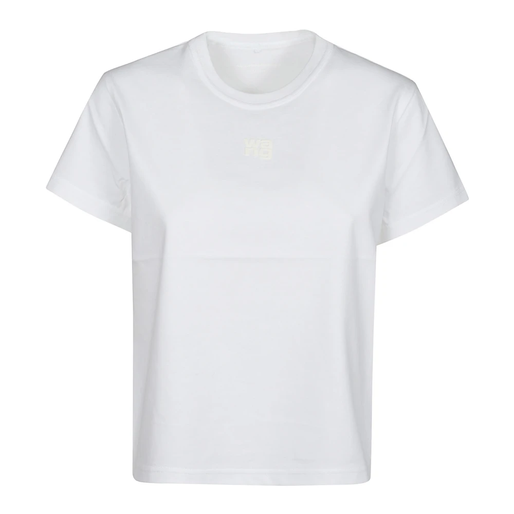 T by Alexander Wang Logo Essential T-Shirt White, Dam