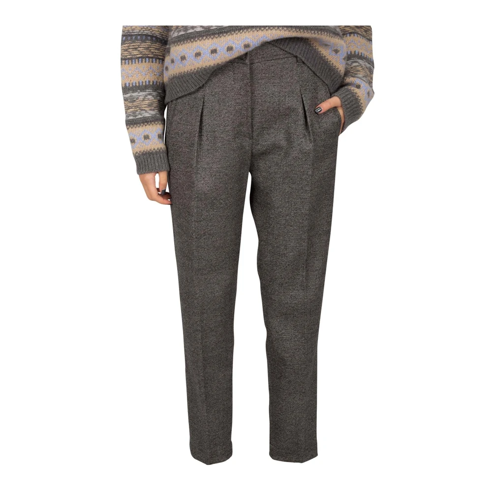 Trousers > Cropped Trousers - - Brunello Cucinelli - Modalova