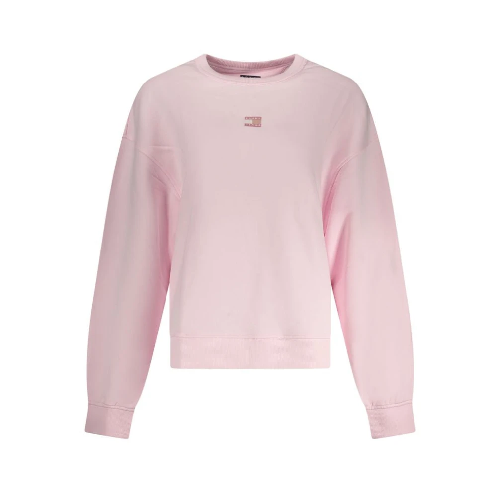 Tommy Hilfiger Women's Pink Sweatshirts, Xs, Cotton Sweatshirt