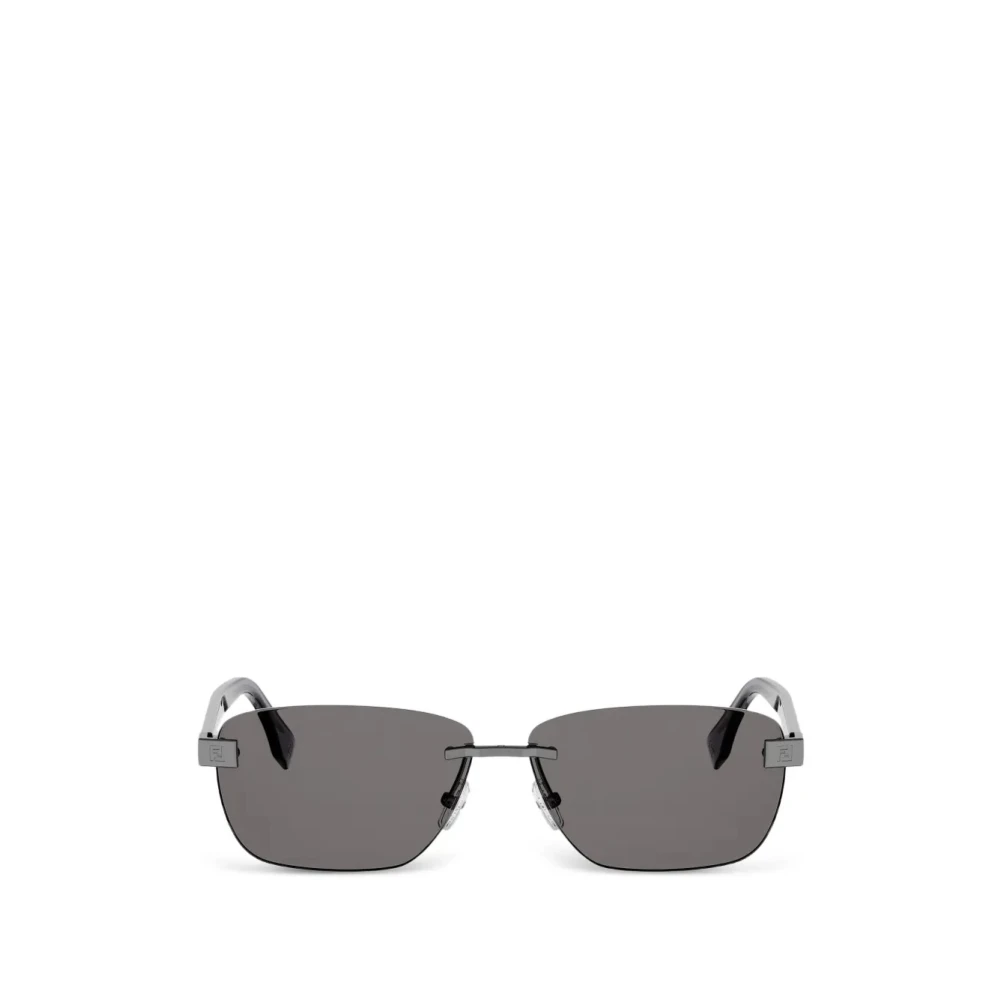 Fendi Men's Gray Sunglasses, 61 Mm, Sky Square Sunglasses