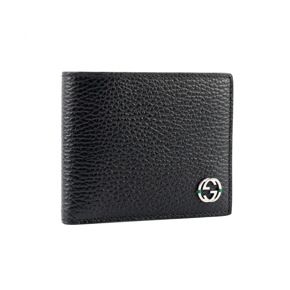 Gucci Interlocking Bifold Portemonnee Black Heren