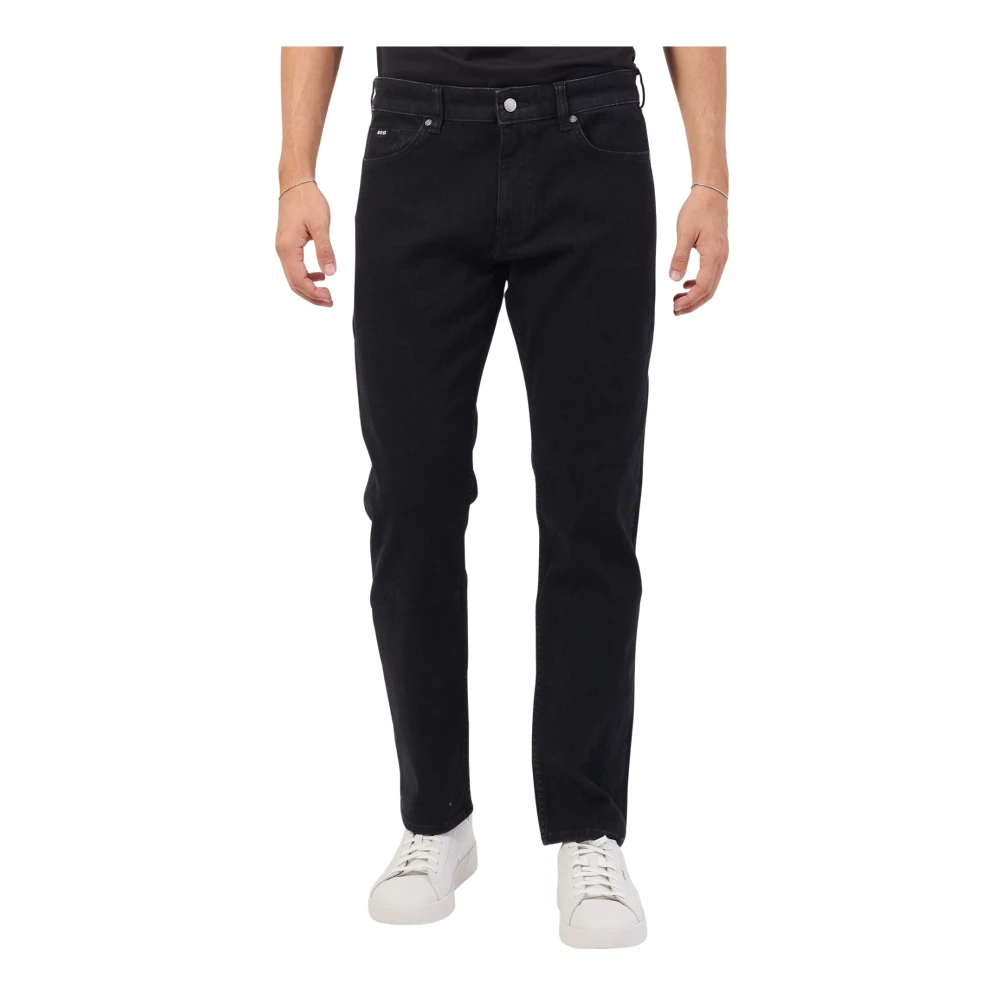 Boss Zwarte Jeans 5-Pocket Regular Fit Black Heren