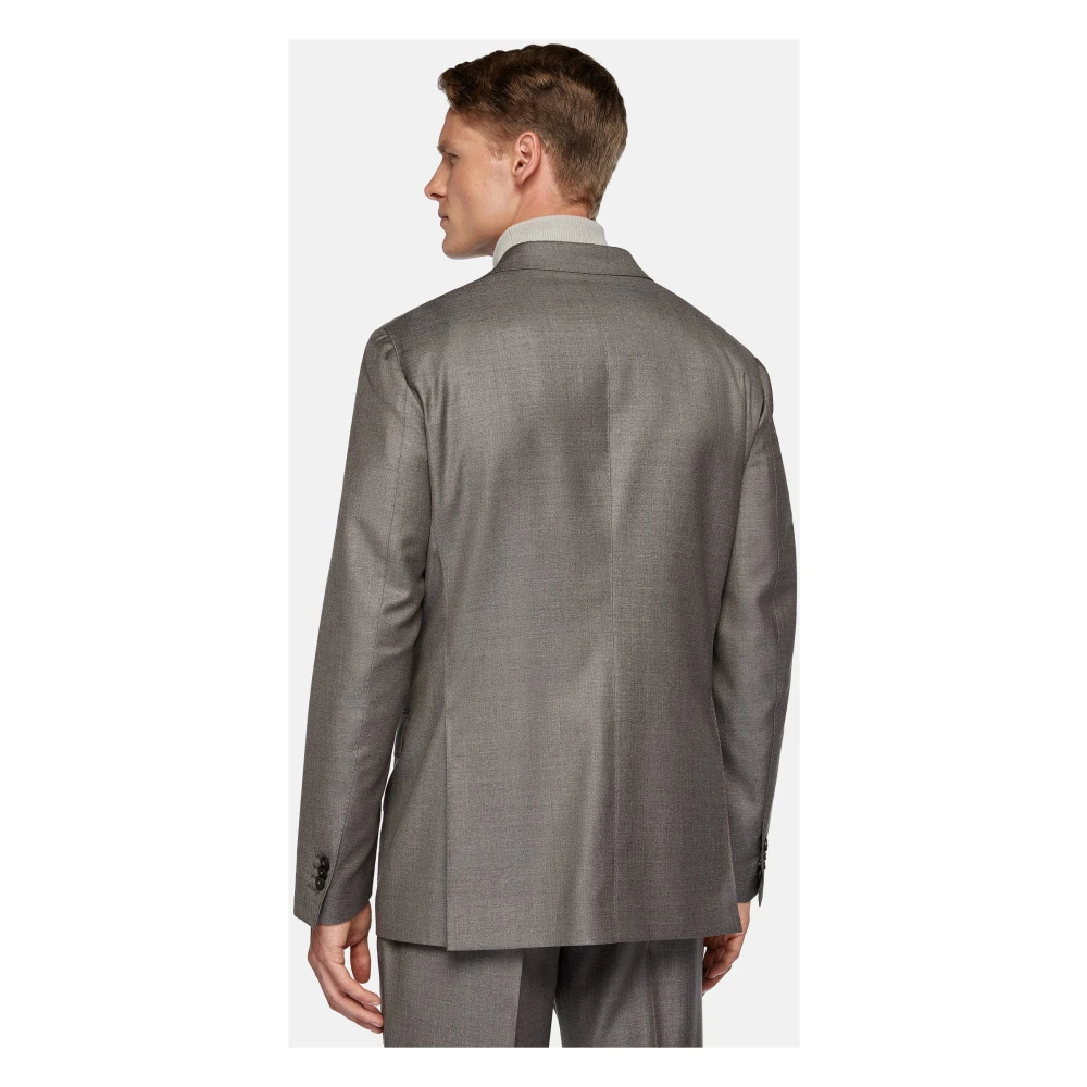 Boggi Milano Dubbelrijig Kostuum Gray Heren