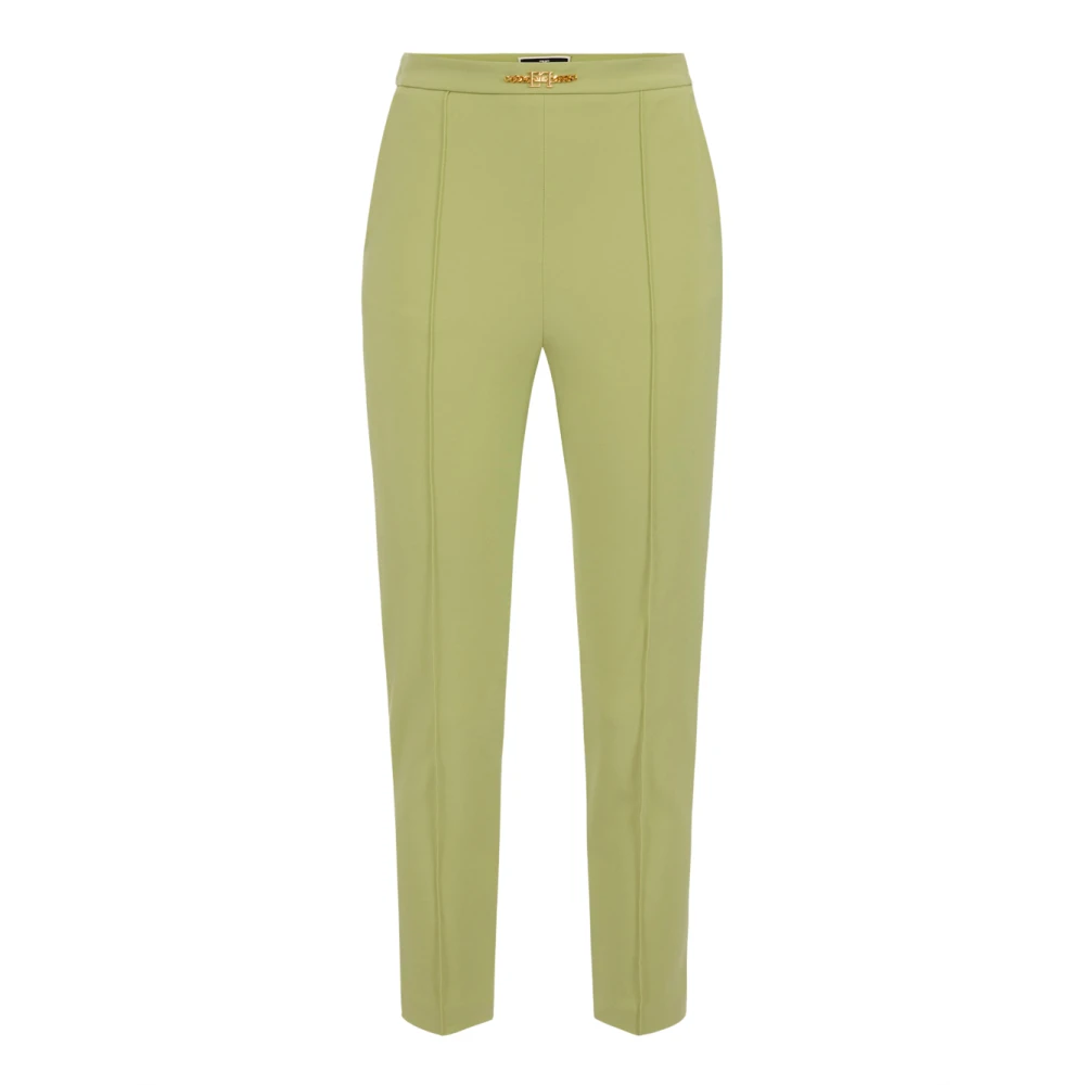 Elisabetta Franchi Pistachegroene Synthetische Broek Green Dames