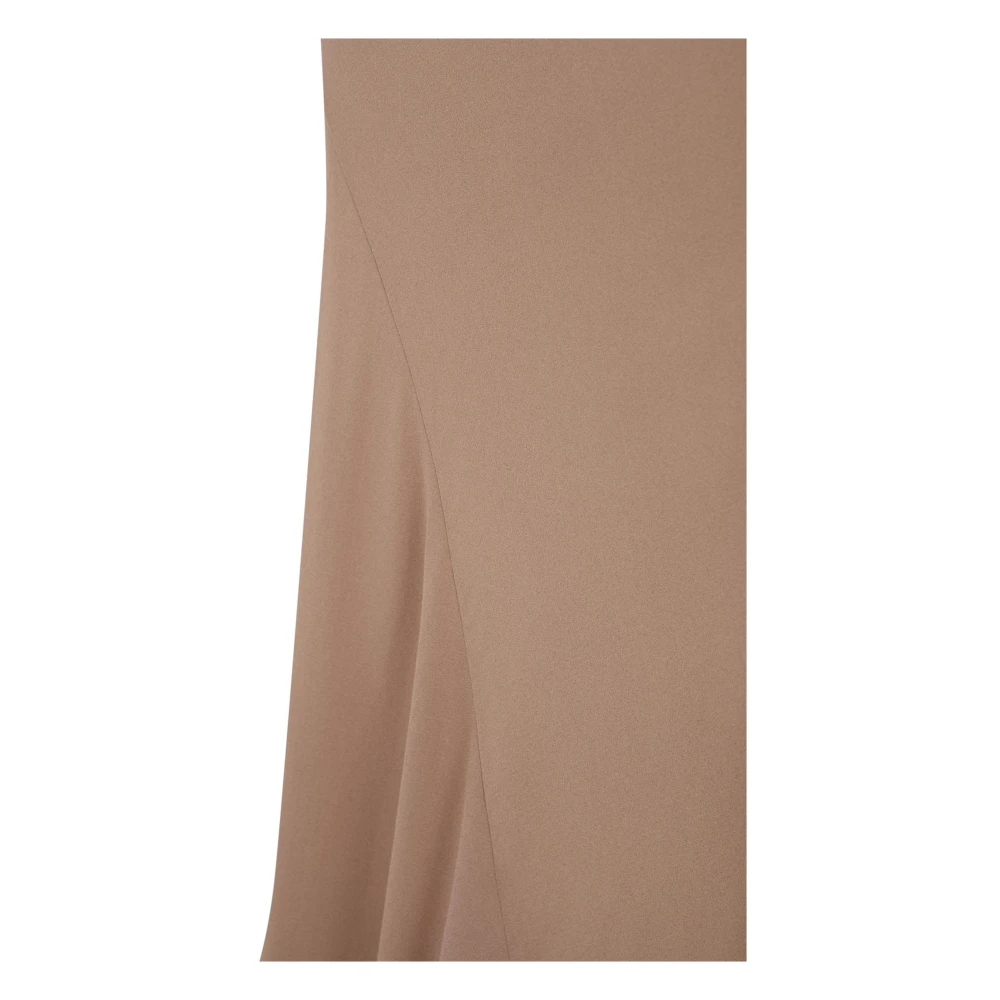 Cortana Zijden stretchjurk Asymmetrische zoom Brown Dames