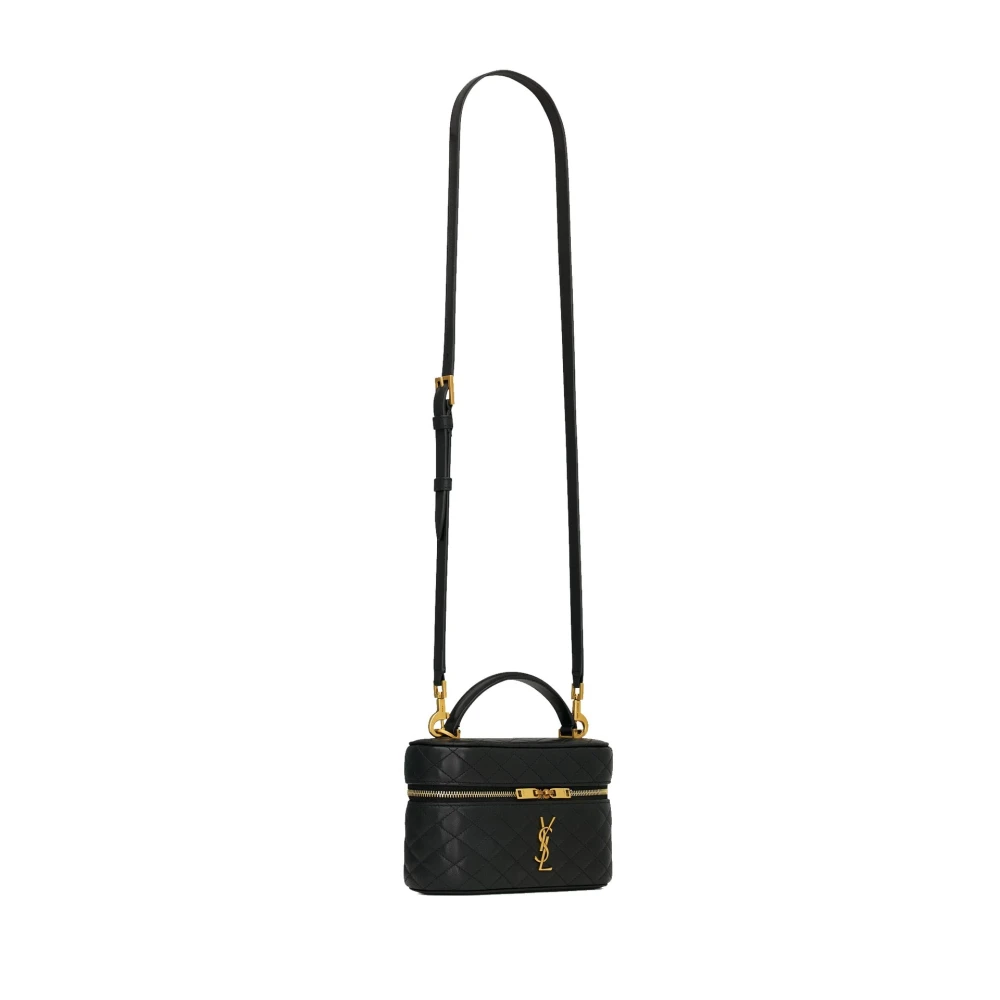 Saint Laurent Gaby Vanity Tas met YSL Logo Black Dames