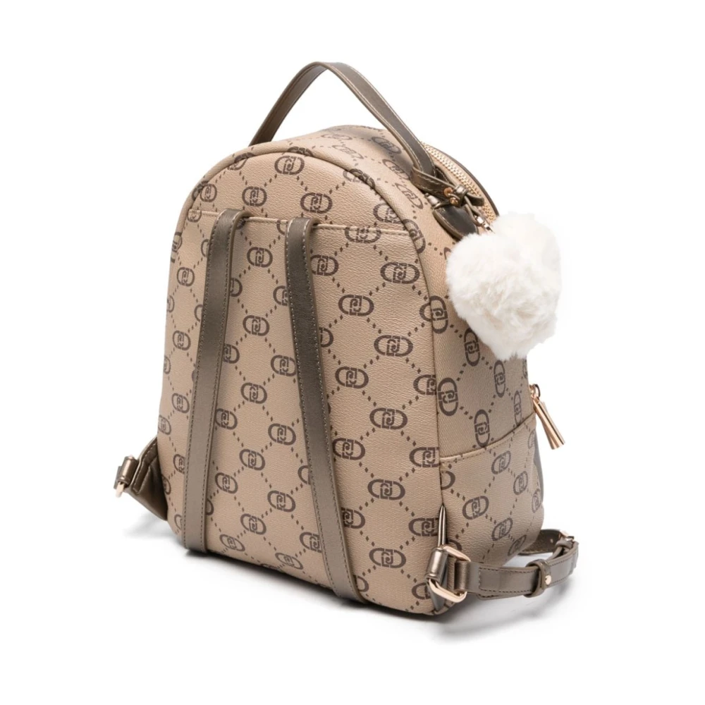 Liu Jo Duif Grijs Eco Leren Logotas Beige Dames