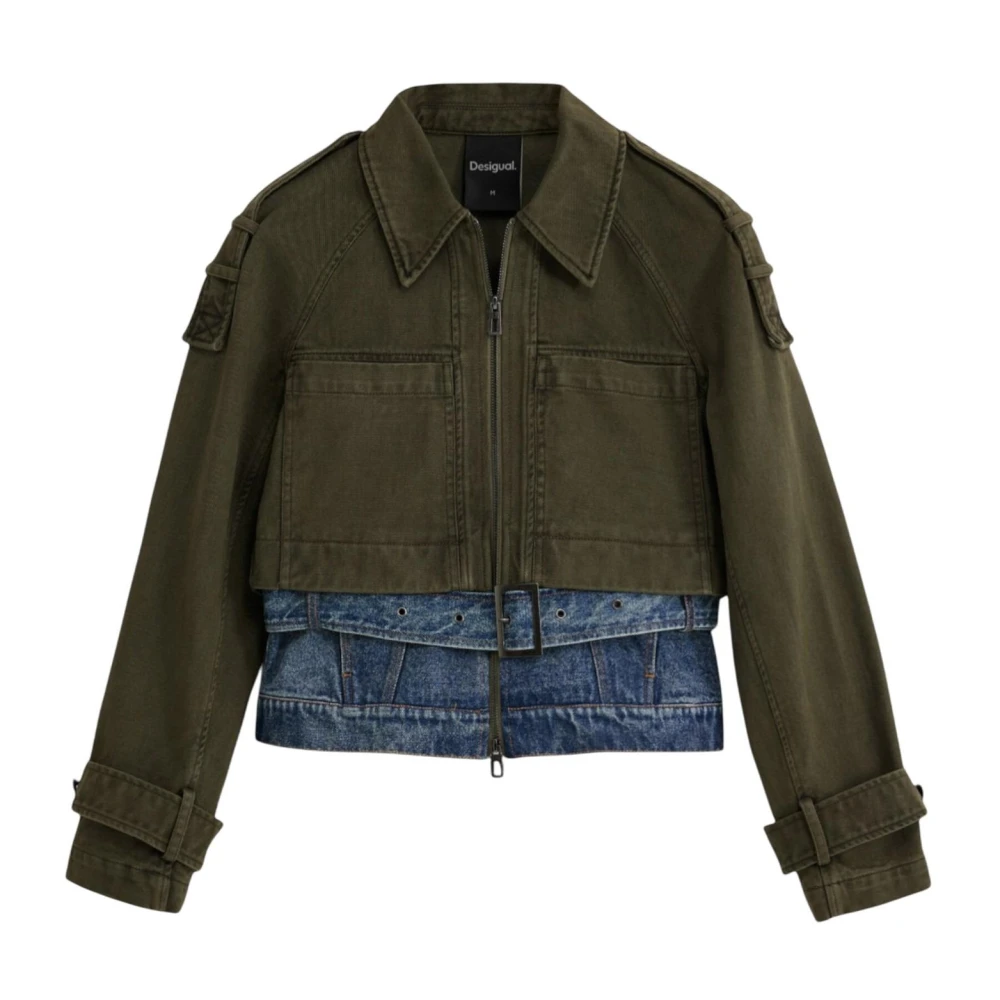 Desigual Damen Grün Jacken, Mgröße: