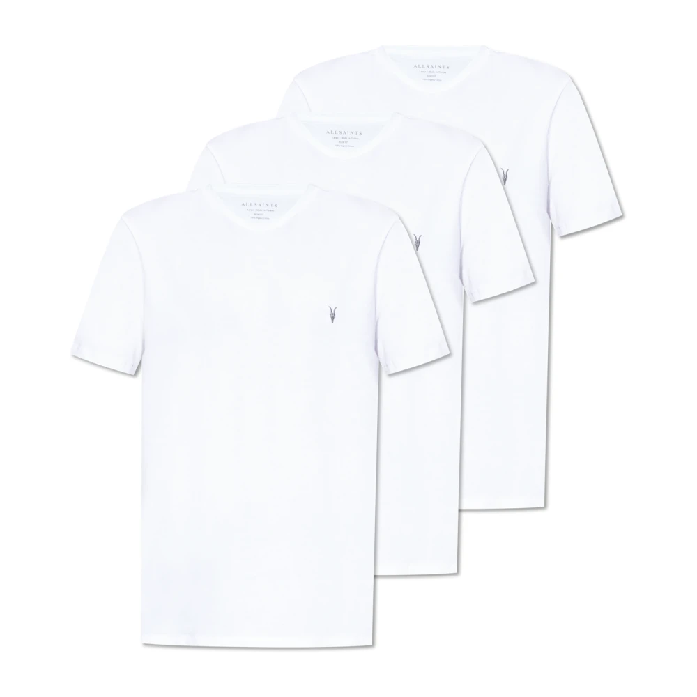AllSaints Driepack T-shirts Beugel White Heren