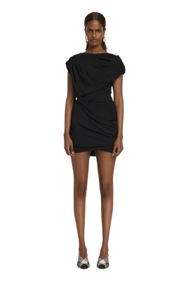Twist Draped Mini Dress