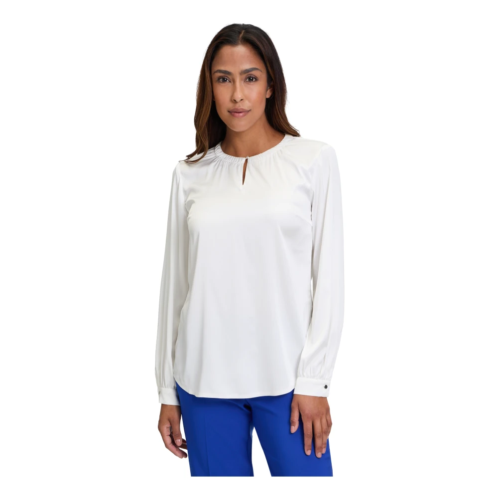 Betty Barclay Elegante Lange Mouwen Blouse White Dames