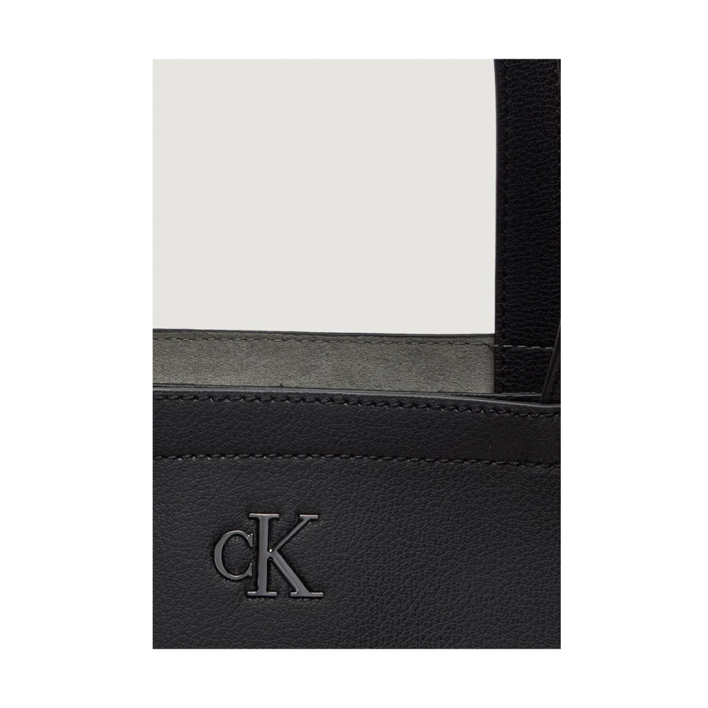 Calvin Klein Jeans Zwarte Dames Handtas van Kunstleer Black Dames