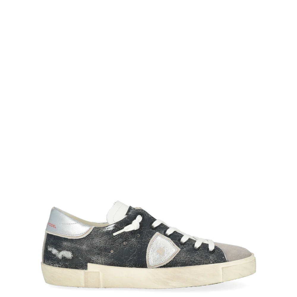 Philippe Model Homme Noir Chaussures, Taille: 43 Eu Prsx Baskets