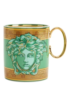 Grön Glas med Handtag
