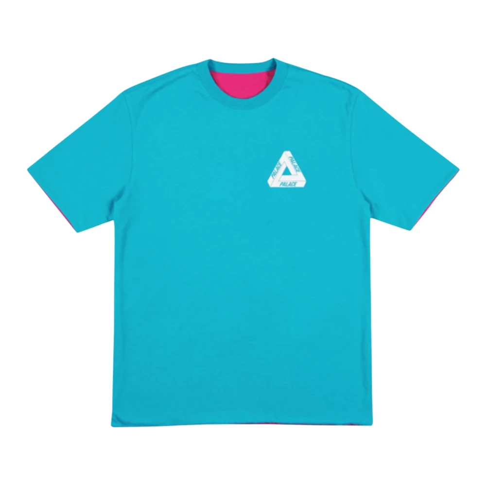 Palace Beperkte oplage Reverso T-shirt Teal Magenta Blue Heren