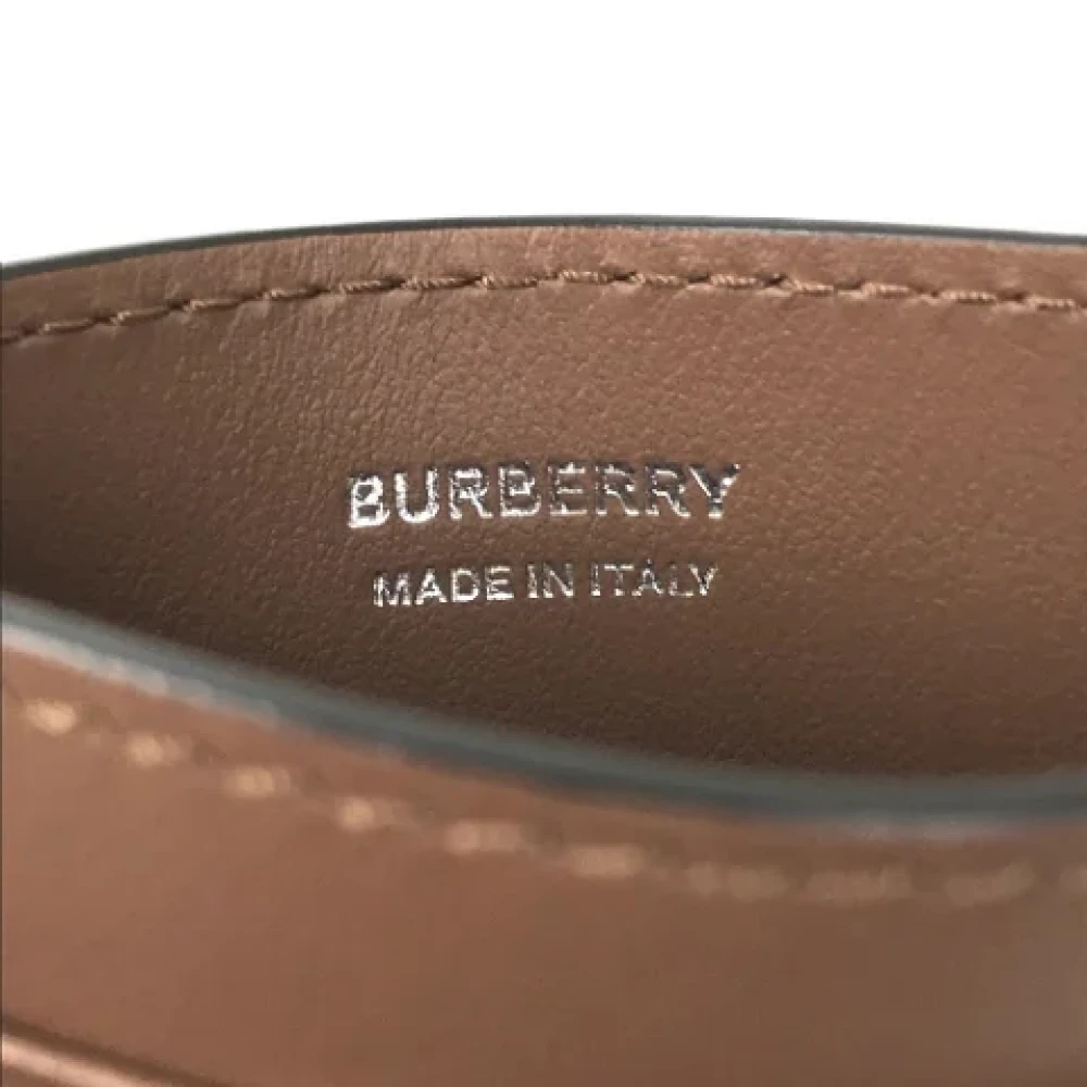 Burberry Vintage Pre-owned Leather home-office Brown Dames