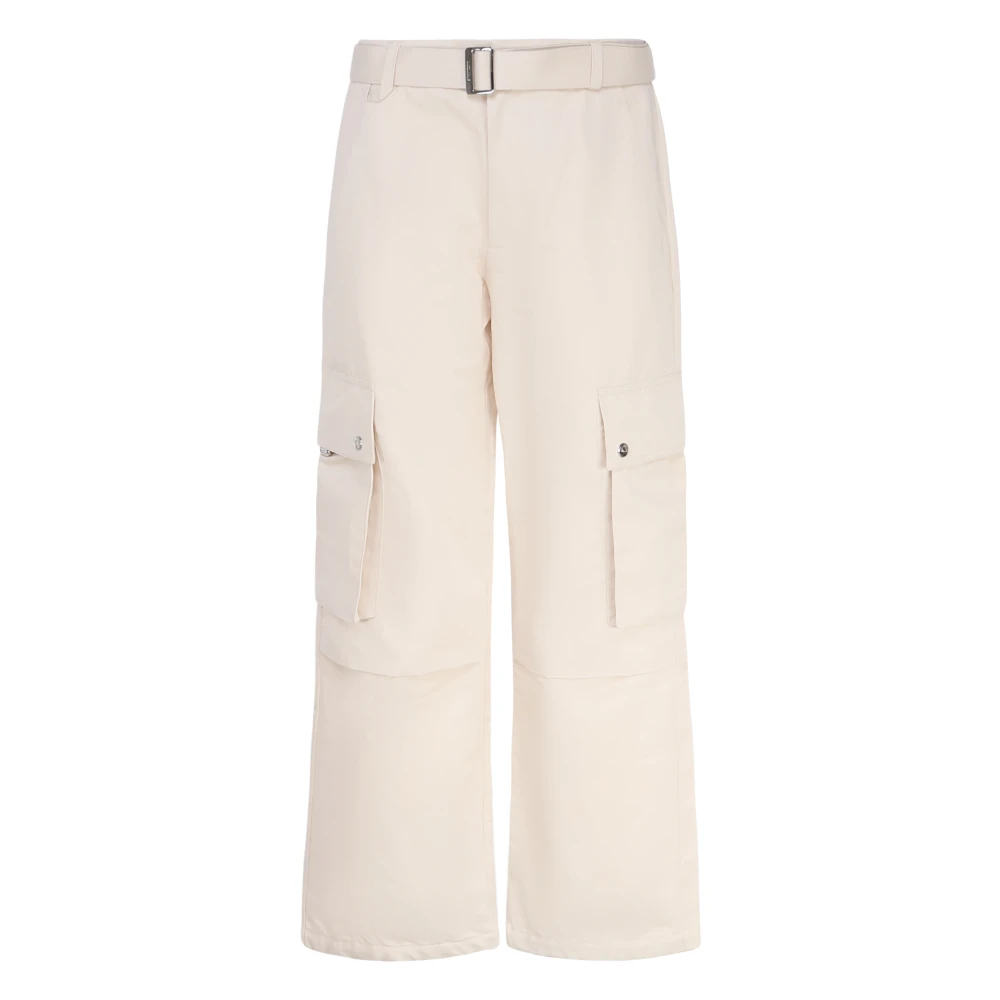 Jacquemus Beige Cargo Broek met Riemlussen Beige Heren