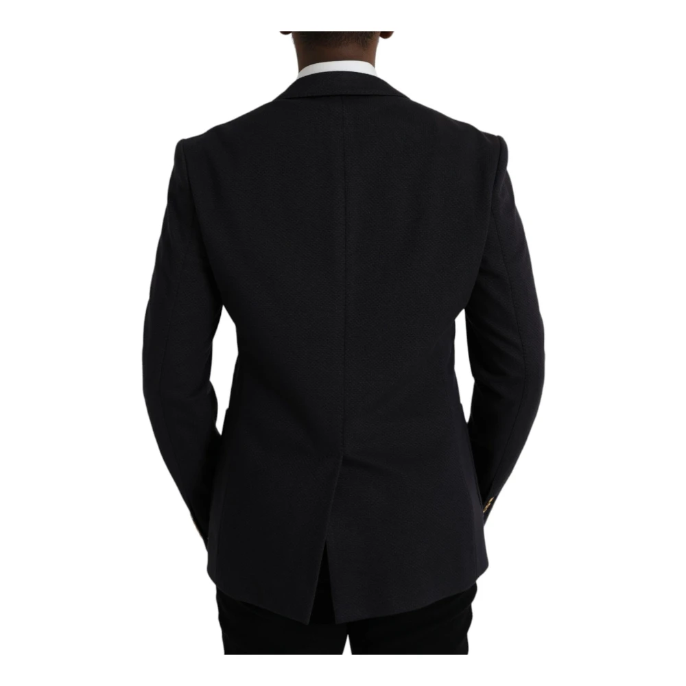Dolce & Gabbana Donkerblauwe Crown Bee Blazer Blue Heren