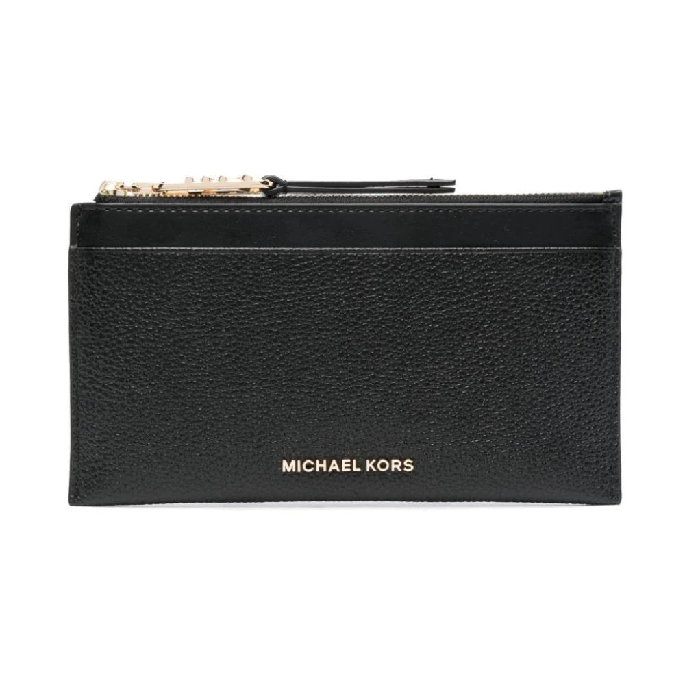 Michael Kors Grote Ritssluiting Kaarthouder Black Dames