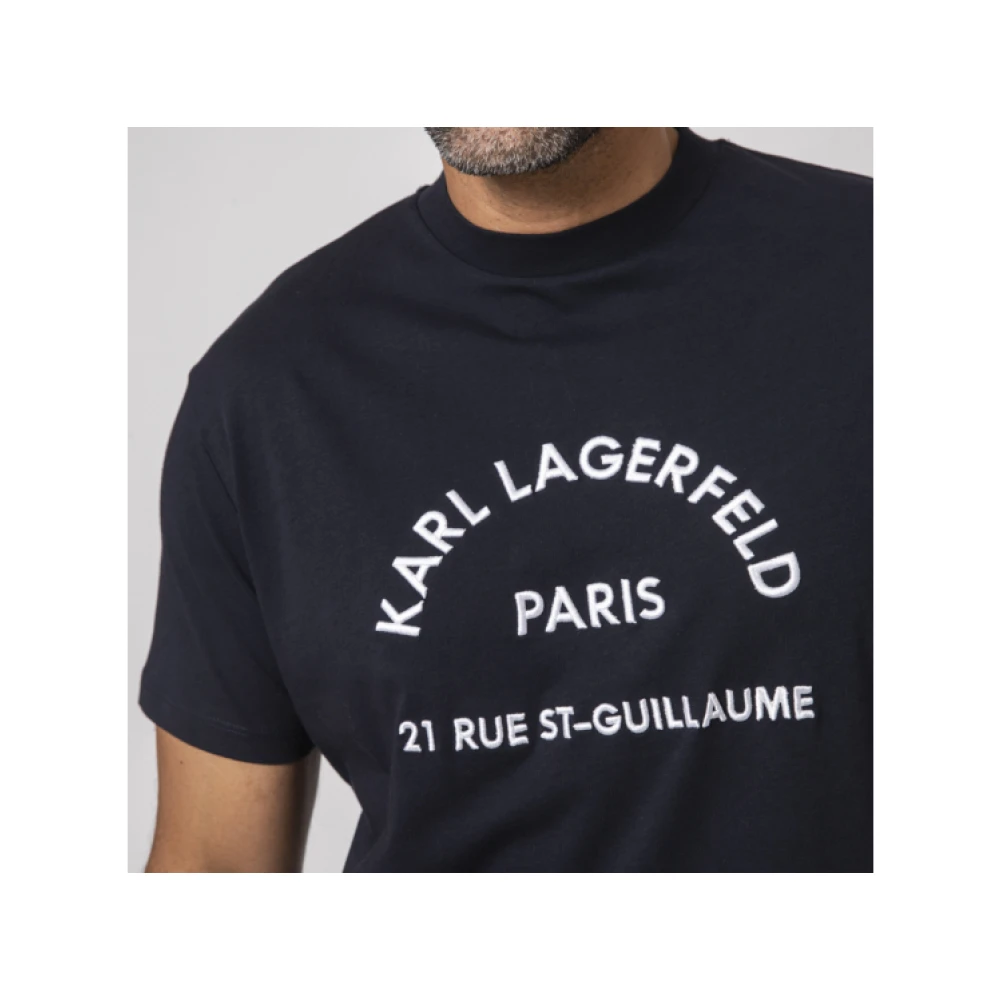 Karl Lagerfeld Navy Blue T-shirt 21 St-Guillaume Black Heren
