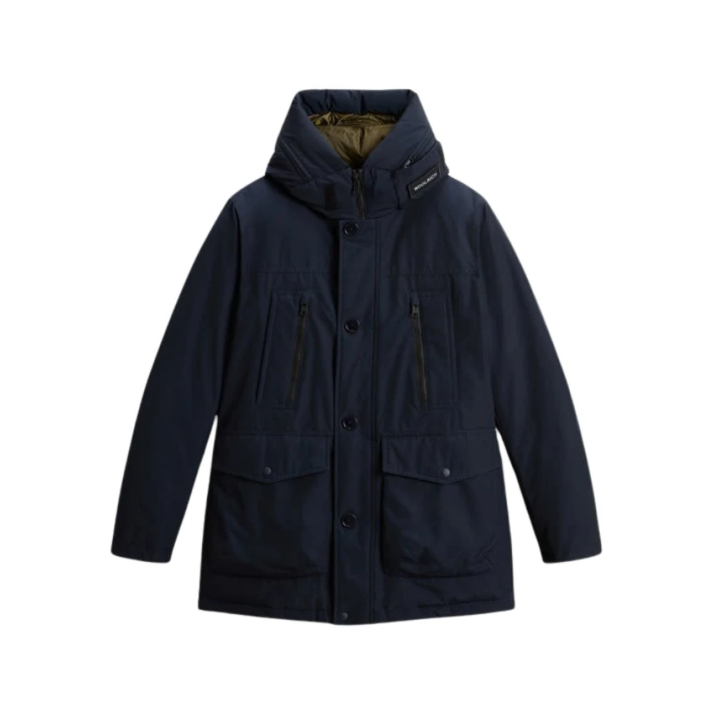 Woolrich Arctic Parka Melton Blue Blue, Herr