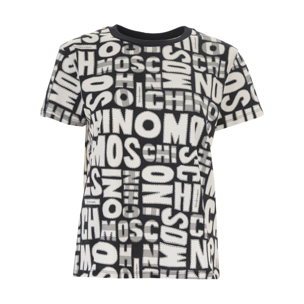 Moschino Women's Multicolor T-Shirts, M, Round Neck T-Shirt