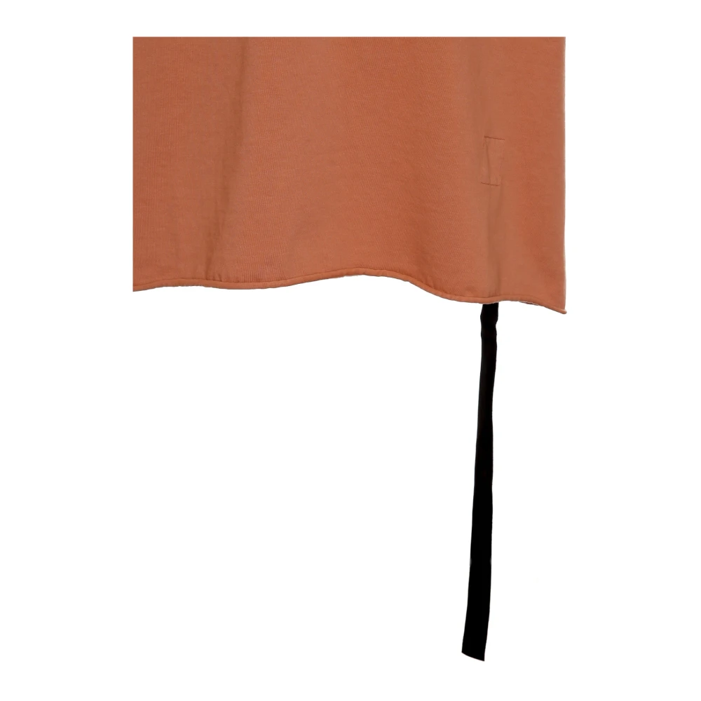 Rick Owens Oversized T-shirt met decoratieve naad Pink Heren