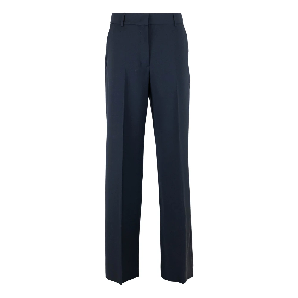 Max Mara Women's Blue Visivo Palazzo Trousers - Wide Trousers - Xs - Trousers