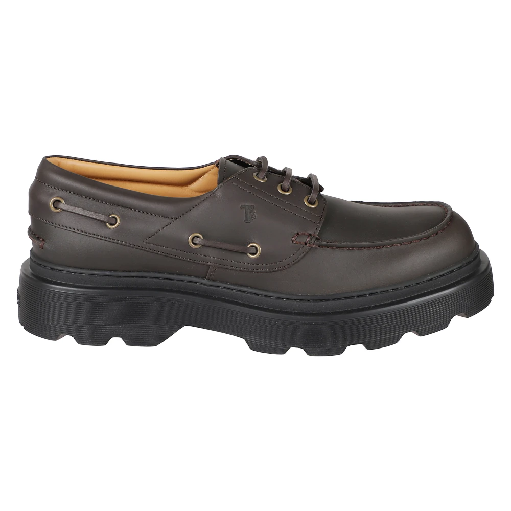 Tod's Men's Brown Flat Shoes - Boat Shoes - 10 Uk - Shoes