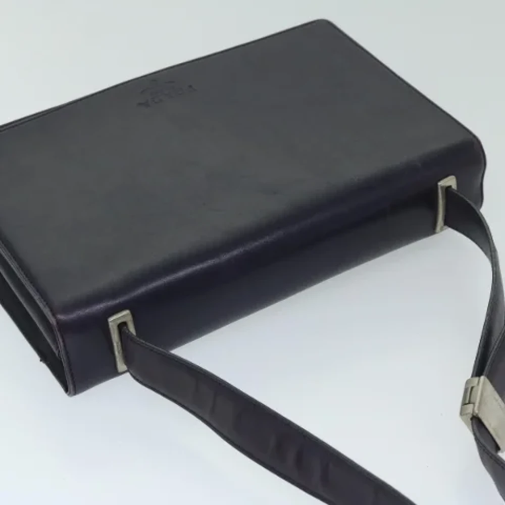 Prada Vintage Pre-owned Leather prada-bags Purple Dames