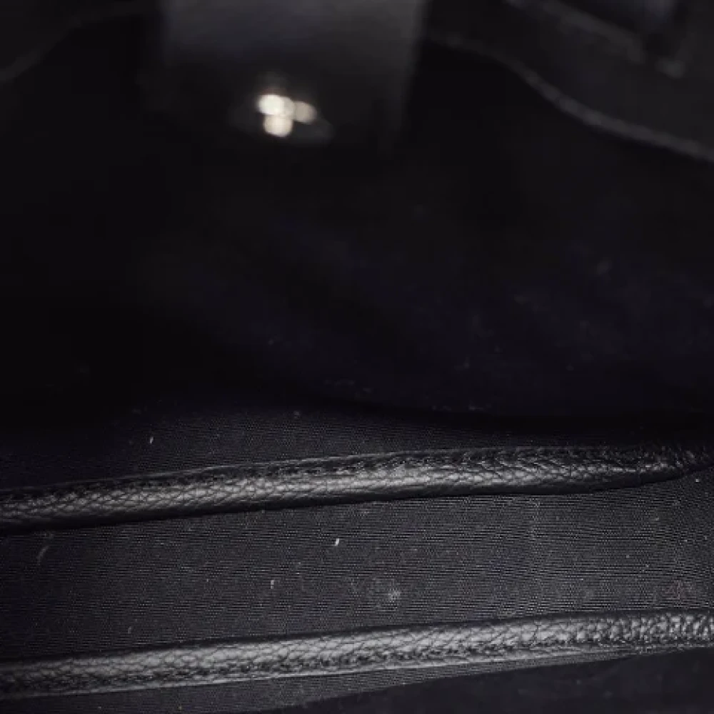 Dior Vintage Pre-owned Leather totes Black Heren