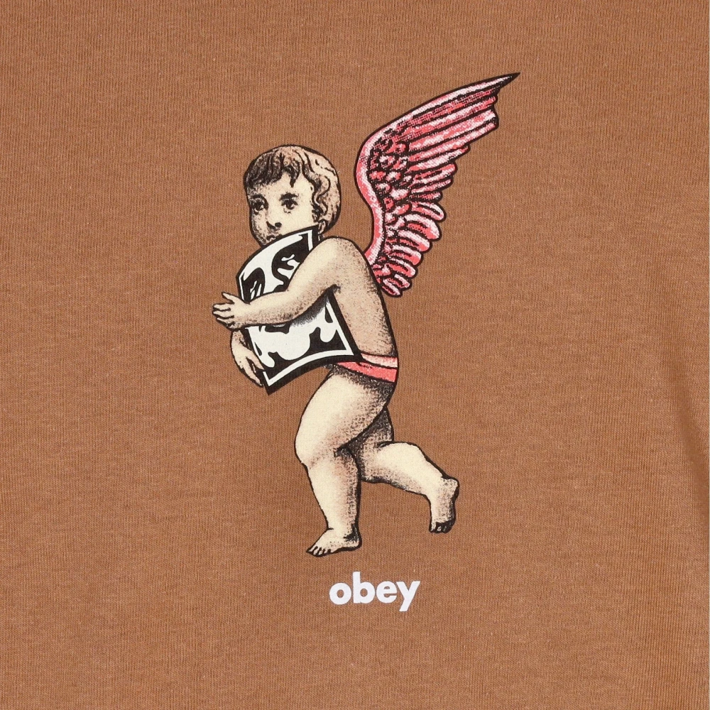 Obey Klassieke Bruine Suiker Heren T-shirt Brown Heren