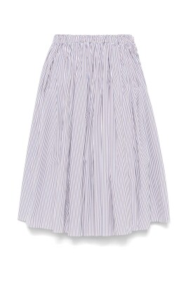 white-elasticated-waistband-pleat-skirt