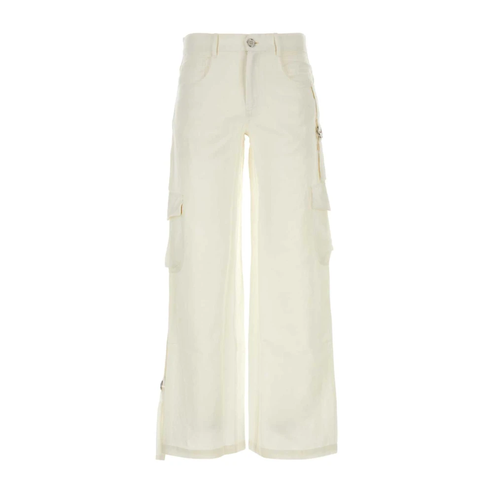 Gimaguas Witte Cargo Broek in Katoenmix White Heren