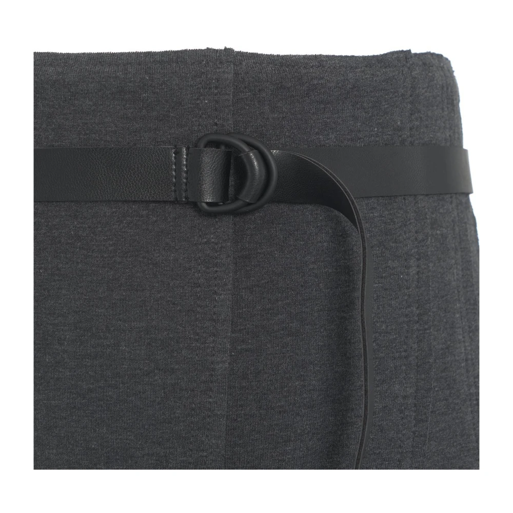 Norma Kamali Grijze Rok Aw24 Handwas Gray Dames