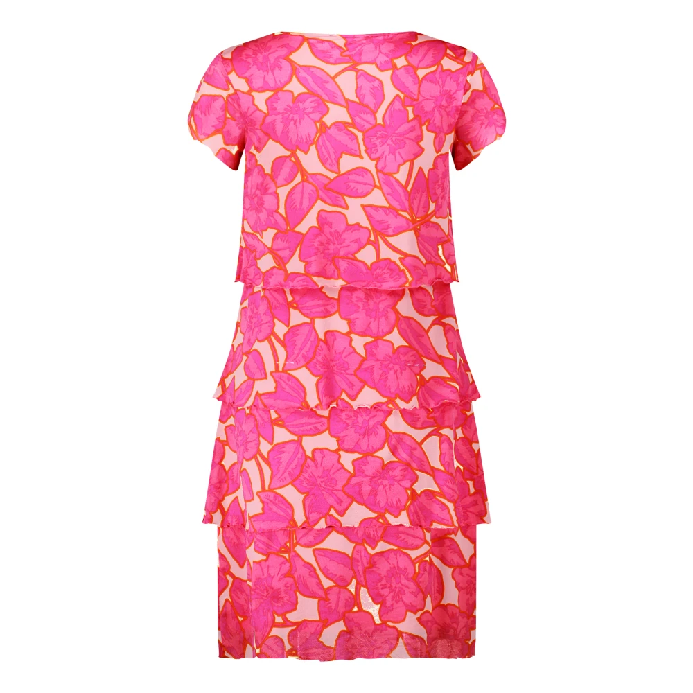 Betty Barclay Bloemenjurk met gelaagde mouwen Pink Dames