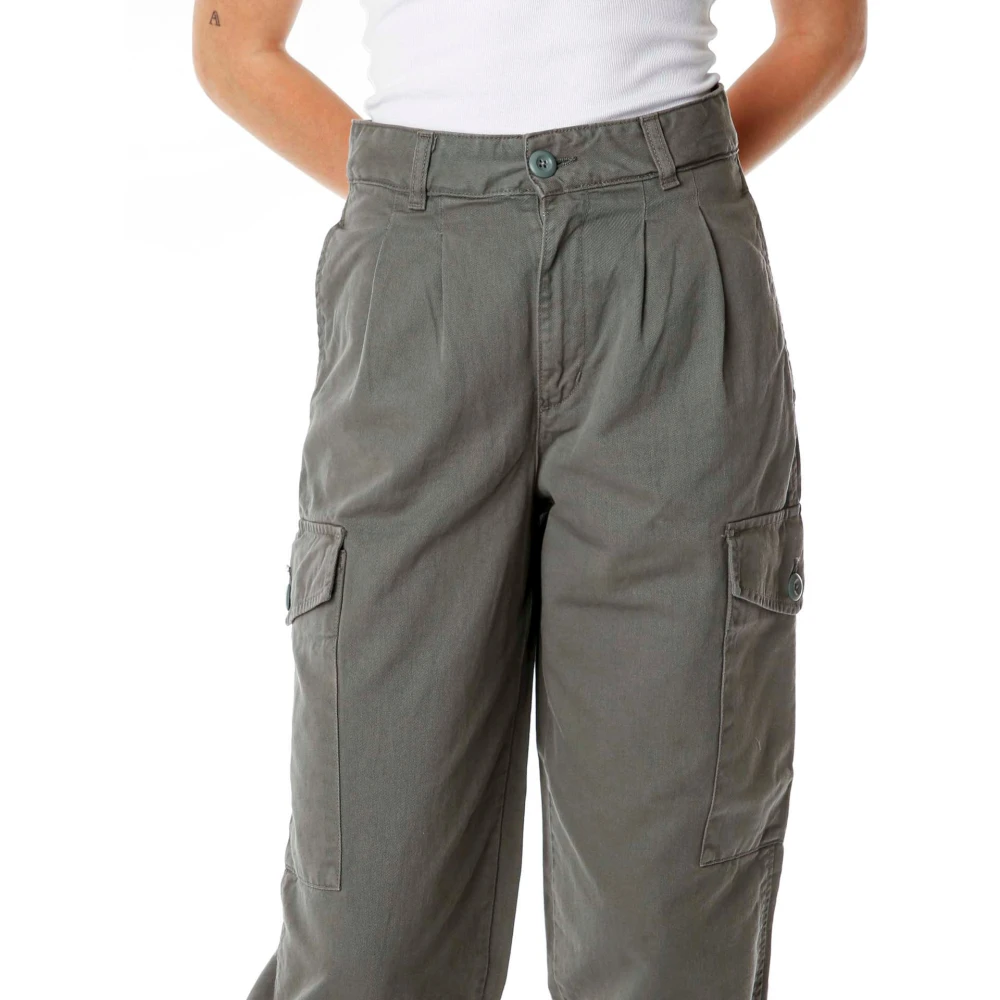 Carhartt WIP Straight Trousers Green Dames