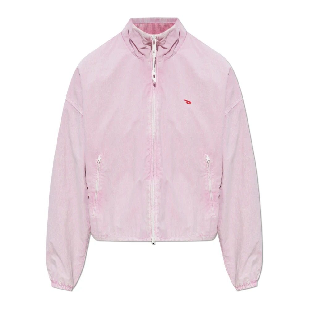 Diesel Vrouw Roze Jassen Dames, M, Nylon, G-Leamer Jas