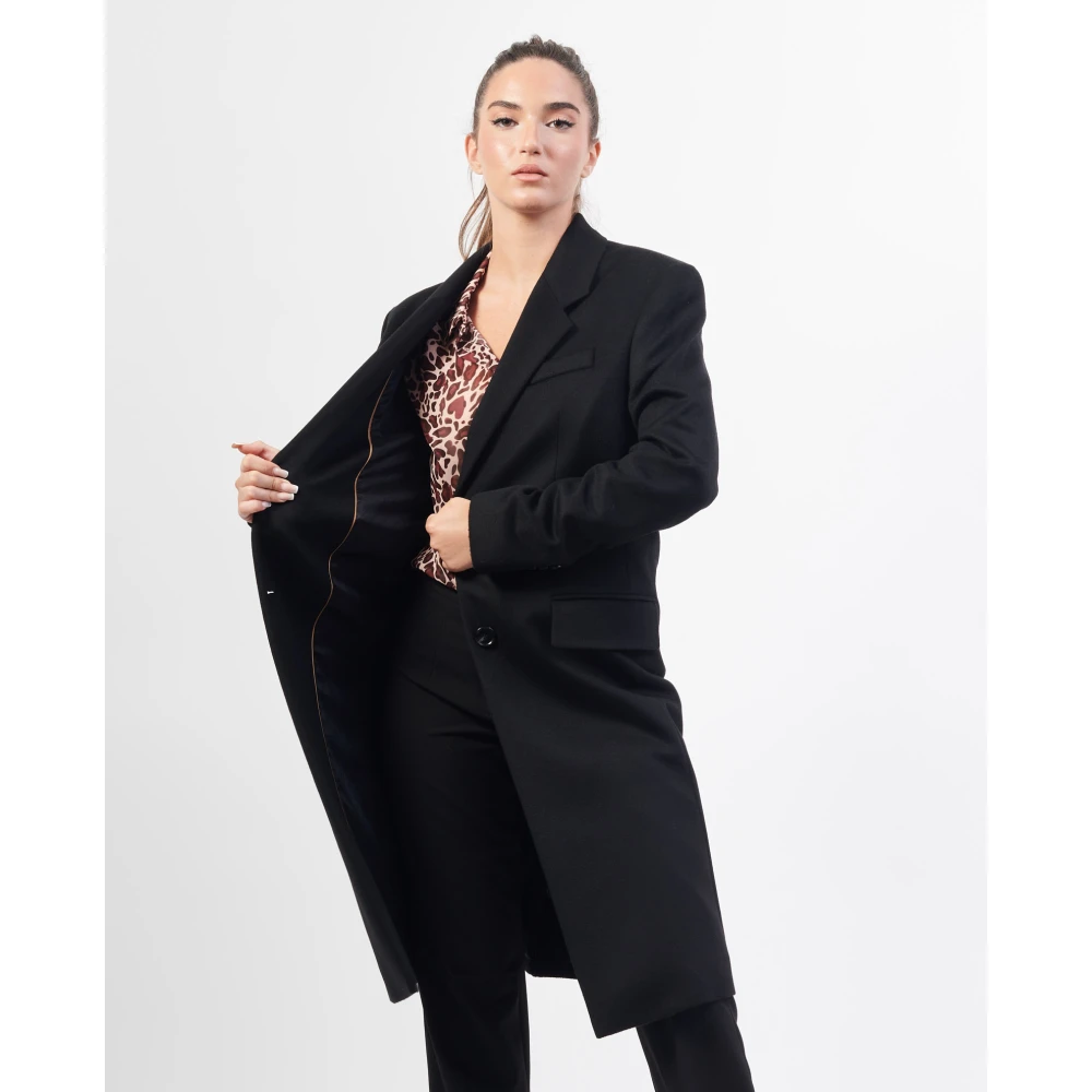 Boss Zwarte Formele Slim Fit Jas Black Dames