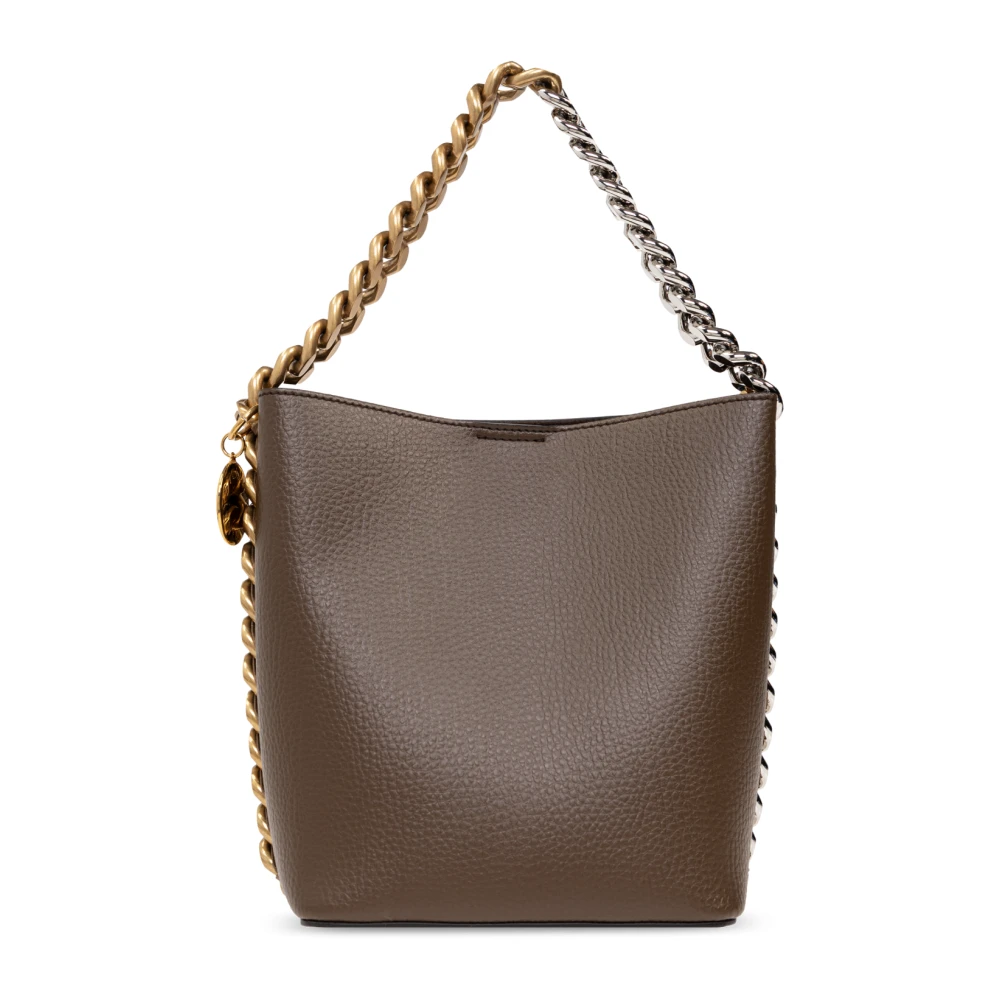 Stella Mccartney Frayme bucket-stijl schoudertas Brown Dames