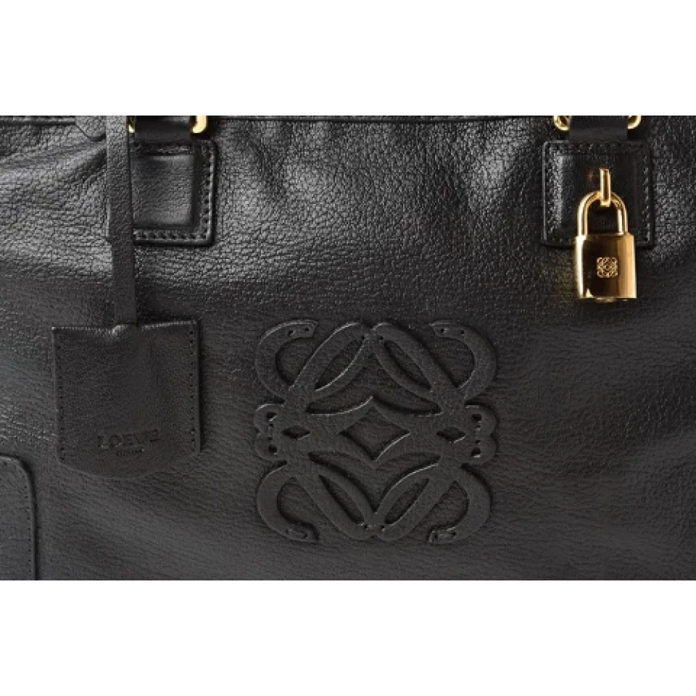 Loewe Pre-owned Leather handbags Black Dames